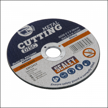 Sealey PTC/100C 100 x 3mm Cutting Disc 16mm Bore