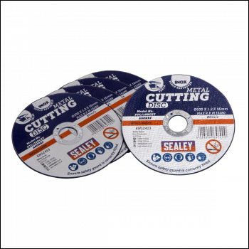 Sealey PTC/100CET5 100 x 1.2mm Cutting Disc 16mm Bore - Pack of 5