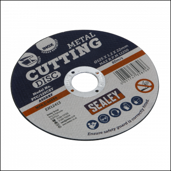 Sealey PTC/125CET 125 x 1.2mm Cutting Disc 22mm Bore