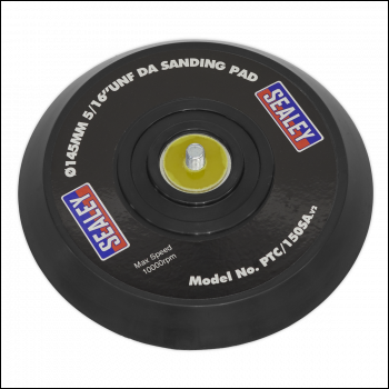 Sealey PTC/150SA 145mm DA Backing Pad for Stick-On Discs 5/16 inch UNF