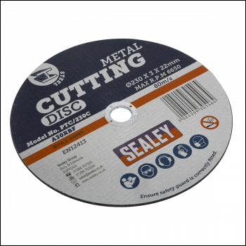Sealey PTC/230C 230 x 3mm Cutting Disc 22mm Bore