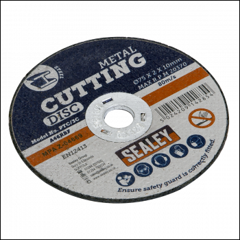 Sealey PTC/3C Cutting Disc Ø75 x 2mm Ø10mm Bore
