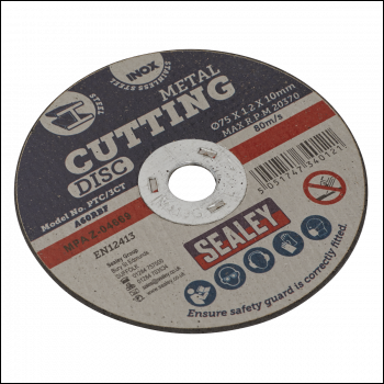 Sealey PTC/3CT 75 x 1.2mm Cutting Disc 10mm Bore