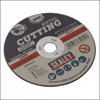 Sealey PTC/3CT Cutting Disc Ø75 x 1.2mm Ø10mm Bore