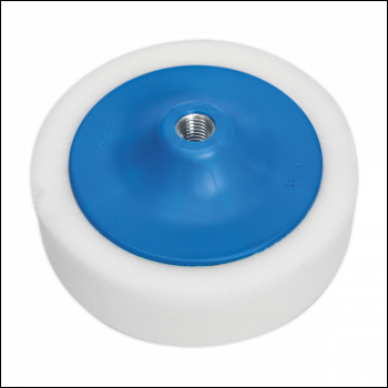 Sealey PTC/CH/5/8-W 150 x 50mm Buffing & Polishing Foam Head 5/8 inch UNC - White/Dense