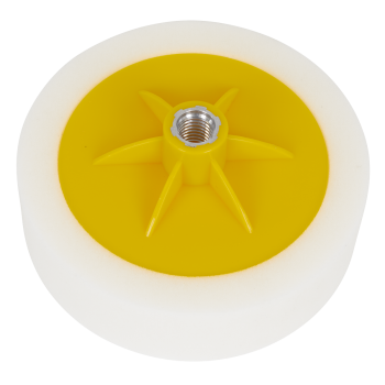Sealey PTC/CH/5/8-W 150 x 50mm Buffing & Polishing Foam Head 5/8 inch UNC - White/Dense