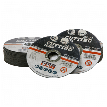 Sealey PTC115CET50 115 x 1.2mm Cutting Disc 22mm Bore - Pack of 50