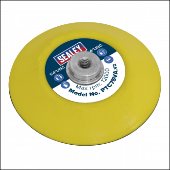 Sealey PTC75VA 71mm Hook-and-Loop Backing Pad 1/4 inch UNC