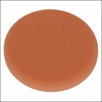 Sealey PTCCHV150O Hook-and-Loop Buffing & Polishing Foam Head 150 x 25mm - Orange/Firm