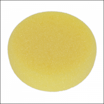 Sealey PTCCHV150Y Hook-and-Loop Buffing & Polishing Foam Head 150 x 50mm - Yellow/Coarse