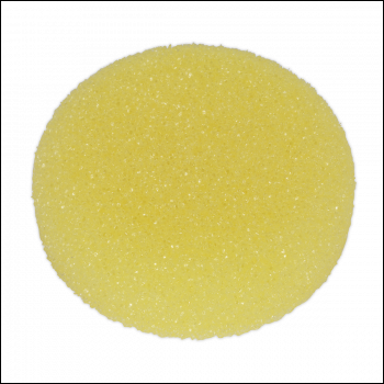 Sealey PTCCHV79Y Hook-and-Loop Buffing & Polishing Foam Head 80 x 25mm - Yellow/Coarse