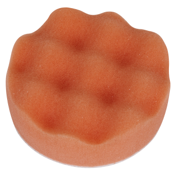 Sealey PTCCHW80O Hook-and-Loop Buffing & Polishing Foam Head 80 x 25mm - Orange/Firm