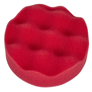 Sealey PTCCHW80R Hook-and-Loop Buffing & Polishing Foam Head 80 x 25mm - Red/Ultra-Soft