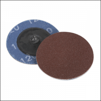 Sealey PTCQC50120 50mm Quick Change Sanding Disc 120Grit - Pack of 10