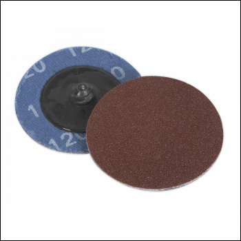 Sealey PTCQC50120 Quick-Change Sanding Disc Ø50mm 120Grit Pack of 10