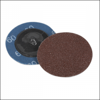 Sealey PTCQC5060 50mm Quick Change Sanding Disc 60Grit - Pack of 10