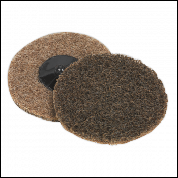 Sealey PTCQC75C Quick Change Preparation Pad 75mm, Coarse - Pack of 10
