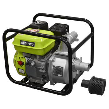 Sealey PWP50 Petrol Powered Water Pump 50mm 6.15hp 4-Stroke Engine