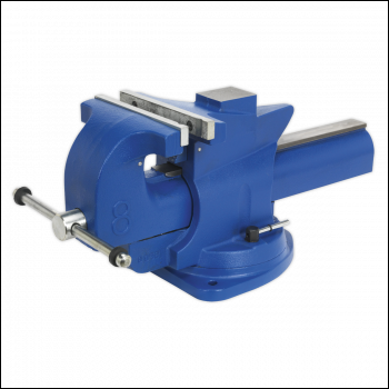 Sealey QAV200 Quick Action Cast Iron Vice with Swivel Base 200mm