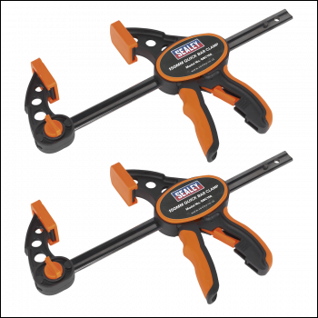 Sealey QBC1502 Quick Bar Clamp Set 150mm 2pc