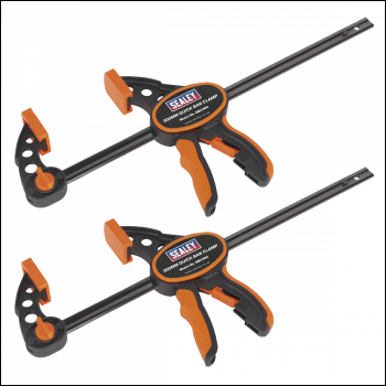 Sealey QBC3002 Quick Bar Clamp Set 300mm 2pc