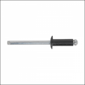 Sealey RAB4010S Aluminium Standard Flange Rivet 4 x 10mm, Black - Pack of 200