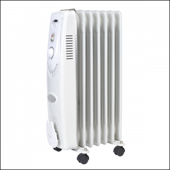 Sealey RD1500 7-Element Oil Filled Radiator 1500W/230V
