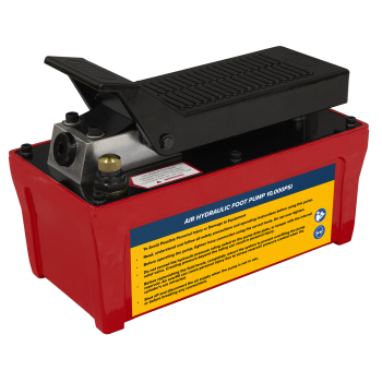 Sealey RE109 Air Hydraulic Foot Pump 10,000psi