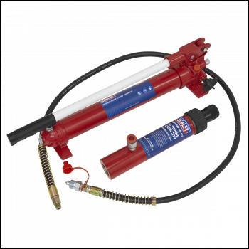 Sealey RE97.10-COMBO Snap Push Ram with Pump & Hose Assembly 10 Tonne