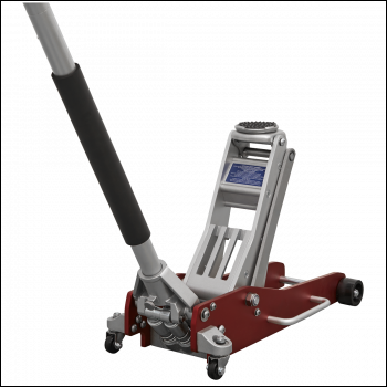 Sealey RJA2500 Premier Low Profile Aluminium Trolley Jack with Rocket Lift 2.5 Tonne