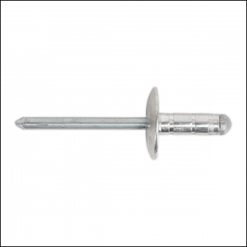 Sealey RM4819L Aluminium Multi-Grip Large Flange Rivet 4.8 x 19mm - Pack of 200