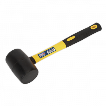 Sealey RMB100 Premier Rubber Mallet with Fibreglass Shaft 1lb