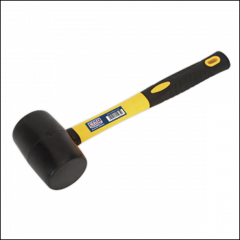 Sealey RMB100 Rubber Mallet 1lb with Fibreglass Shaft