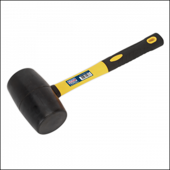 Sealey RMB200 Premier Rubber Mallet with Fibreglass Shaft 2lb