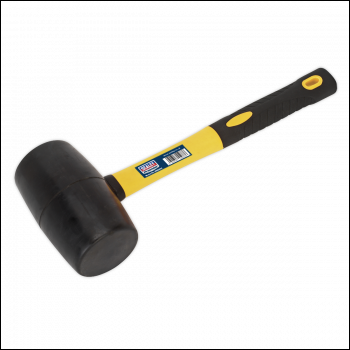 Sealey RMB200 Rubber Mallet 2lb with Fibreglass Shaft