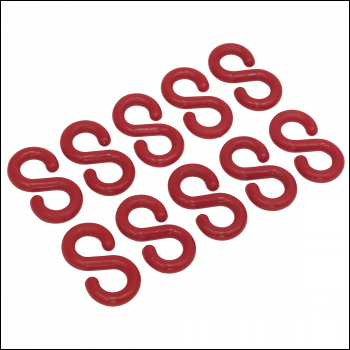 Sealey RSH10 Plastic Chain S-Hook - Pack of 10