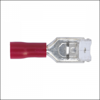 Sealey RT17 Piggy-Back Terminal 6.3mm, Red - Pack of 100
