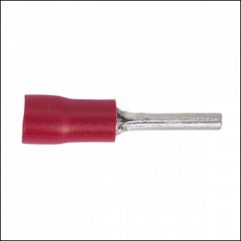 Sealey RT18 Easy-Entry Pin Terminal 12 x 1.9mm, Red - Pack of 100