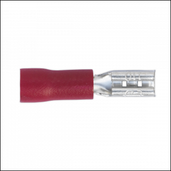 Sealey RT19 Push-On Female Terminal 2.8mm, Red - Pack of 100