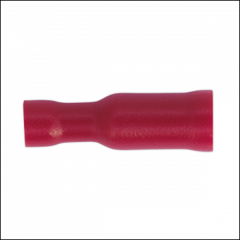 Sealey RT23 Female Socket Terminal 4mm, Red - Pack of 100
