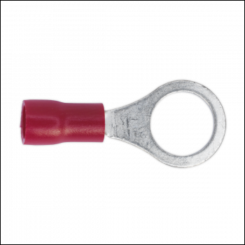 Sealey RT27 Easy-Entry Ring Terminal 8.4mm (5/16 inch ), Red - Pack of 100