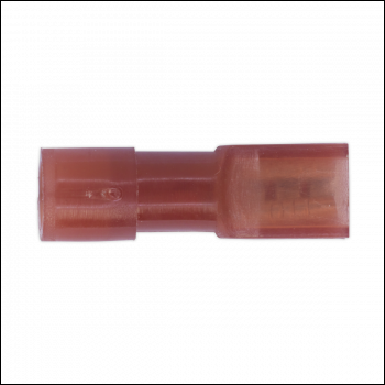 Sealey RT28 Fully Insulated Terminal 2.8mm Female Red Pack of 100
