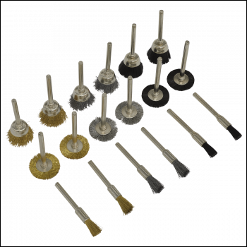 Sealey RTA18WB Rotary Tool Brush Set 18pc
