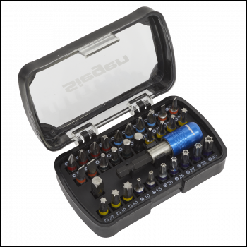Sealey S01035 Siegen Colour-Coded Power Tool Bit Set 32pc