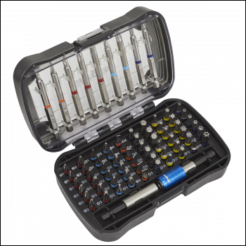 Sealey S01038 Siegen Colour-Coded Power Tool Bit Set 71pc