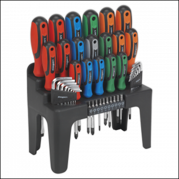 Sealey S01090 Siegen Screwdriver, Hex Key & Bit Set 44pc