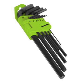 Sealey S01091 Siegen Long Hex Key Set 9pc