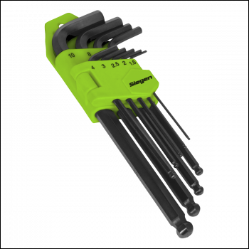 Sealey S01093 Siegen Long Ball-End Hex Key Set 9pc