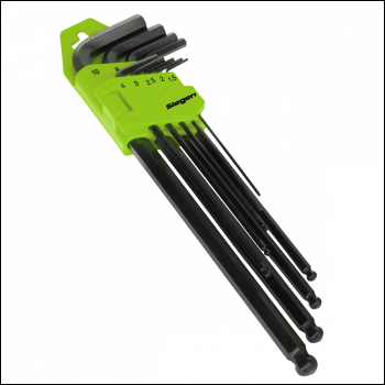 Sealey S01094 Siegen Extra-Long Ball-End Hex Key Set 9pc