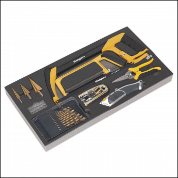 Sealey S01133 Siegen Cutting & Drilling Set with Tool Tray 28pc